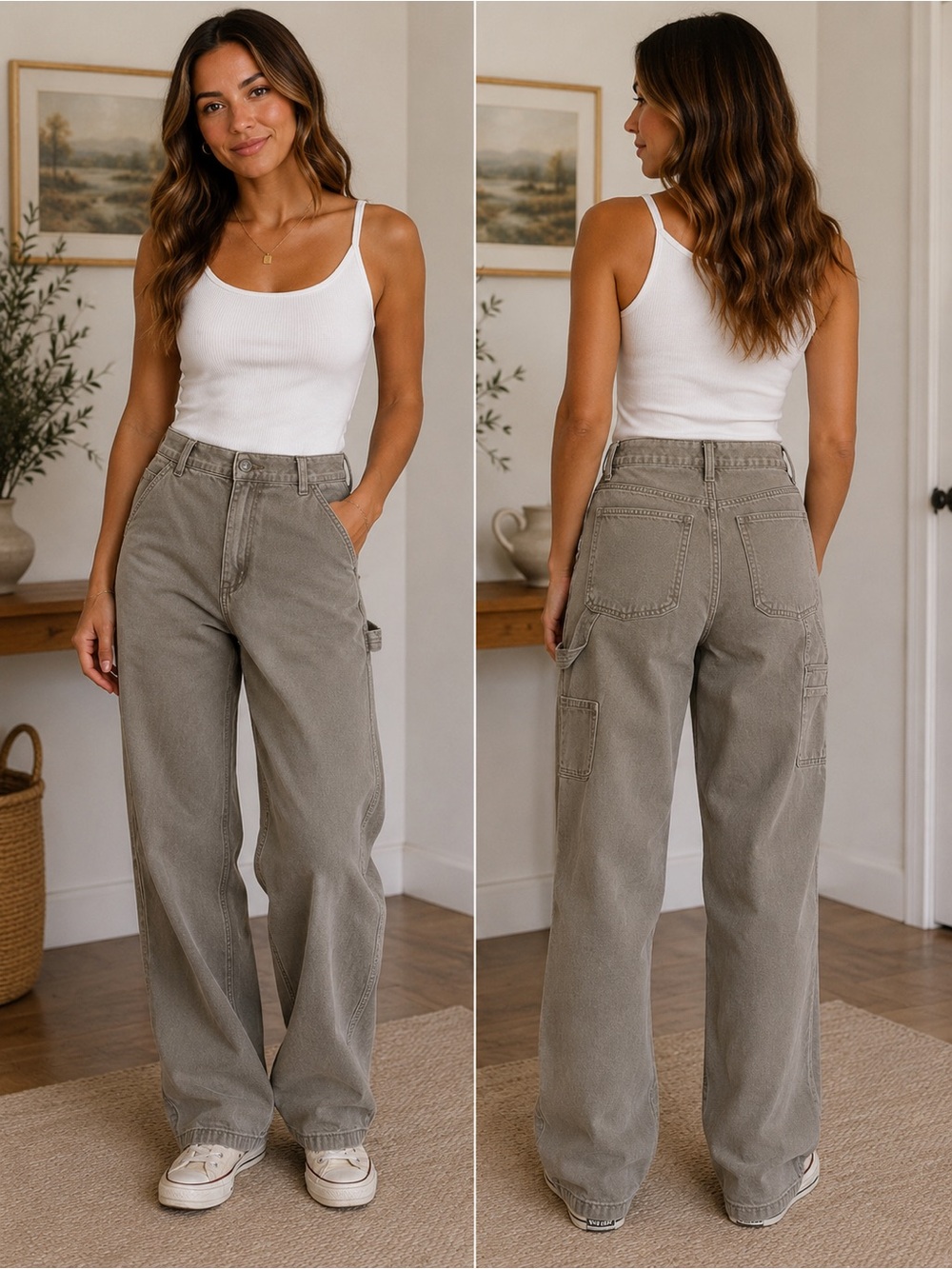 Women’s “Carpenter” Pants - Brown